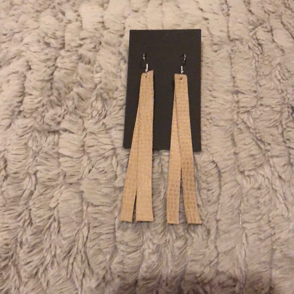 Leather handmade earrings